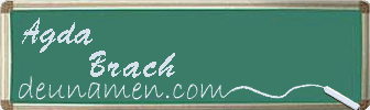 Agda Brach Visitenkarte